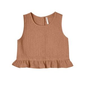 Rylee + Cru Girls Oceanside Top in Terracotta, Size 6-7